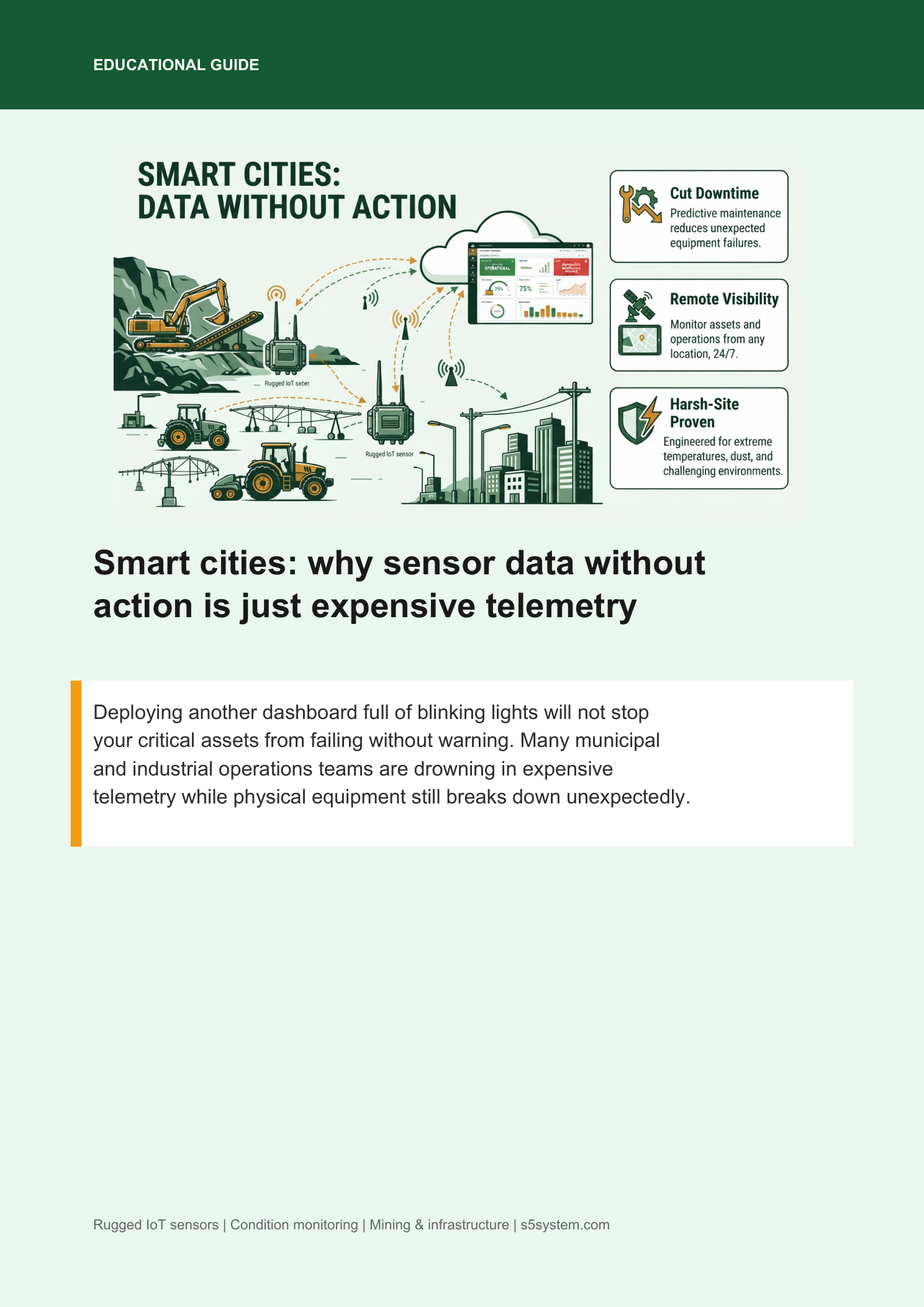 WearMon — Wireless Condition Monitoring for Remote Industrial Sites